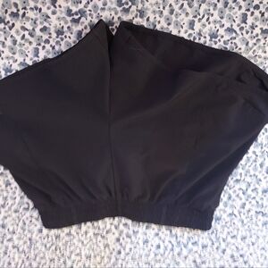 Black athletic shorts